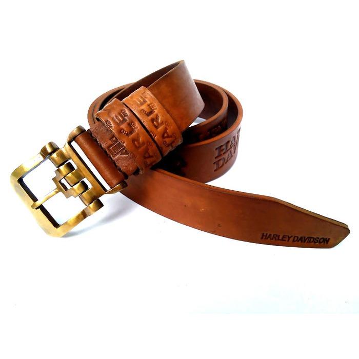 Ikat Pinggang Harley Davidson HD86Zx Kulit Asli Tebal Berkualitas Durable, Sabuk Kulit Asli Harley Davidson Sturdy, Gesper Kokoh Full Kulit Sapi Asli, Ikat Pinggang Fashin Pria Cool And Calm