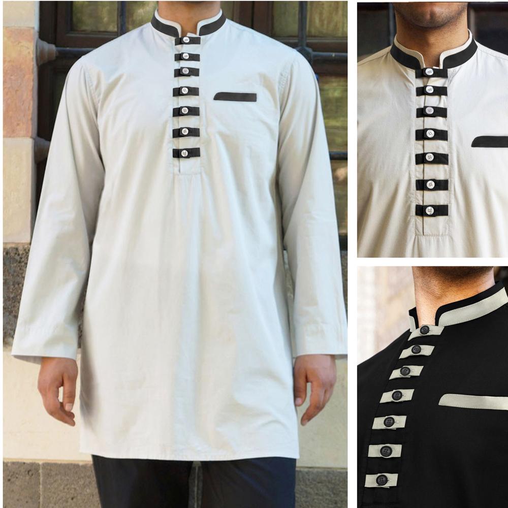 Baju Koko Akhtar Hitam & Putih Kemeja Muslim Pria Terbaru Brand Factory Outlet Fashion Keren