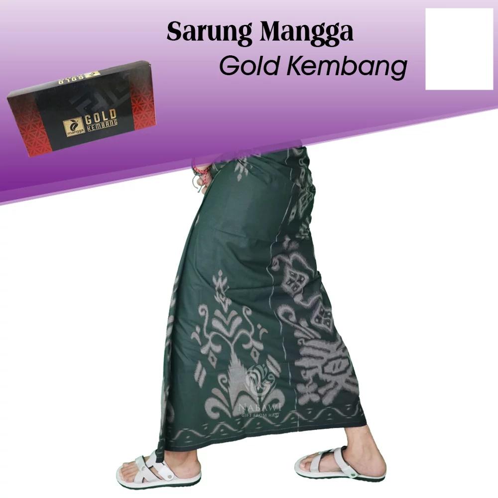 Sarung Mangga Gold Kembang Sarung Tenun