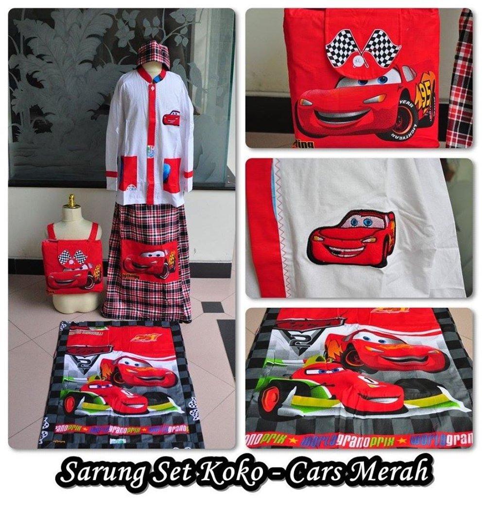 Baju Koko Dan Sarung Anak Cars (XL) di lapak Grosir Mukena Dessy mukenadessy