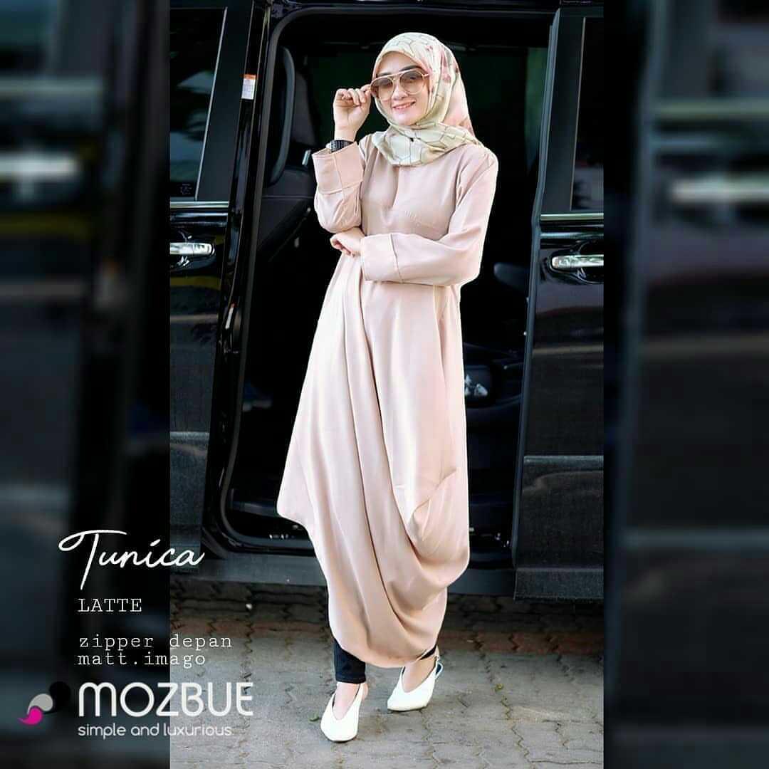 Tunik Tunica Tunic Baju Kerja Atasan Wanita Muslim Casual Modern Terbaru