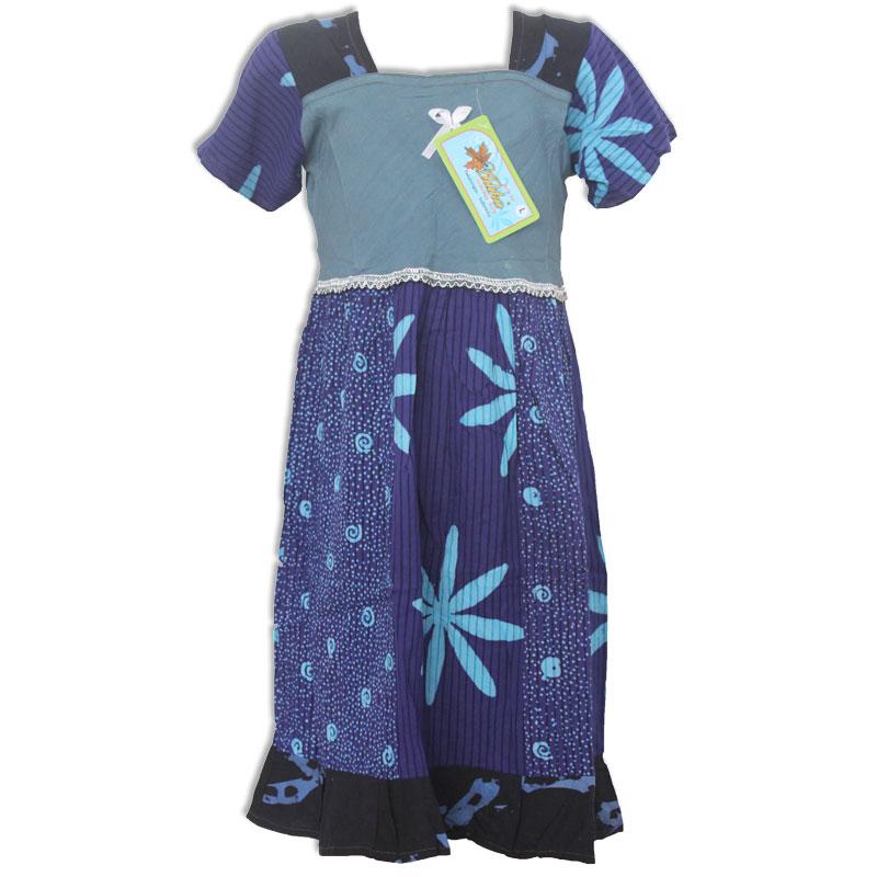 Daster Anak Batik, Baju Tidur Anak, Piyama Anak, Ukuran L Usia 3-4 Tahun (BKA003) Batik Alhadi
