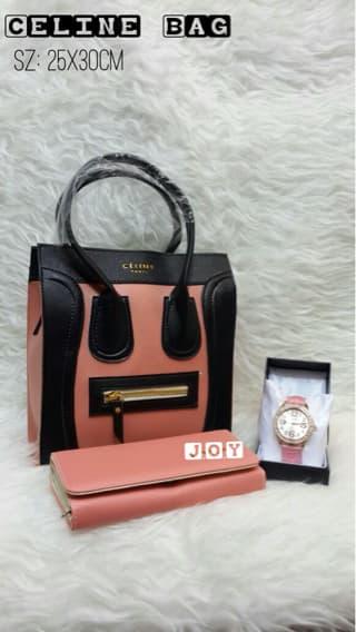 Sedang Diskon!! Tas Lokatas Murahtas Paketan Murahpaket 3In1 Celine Bag - ready stoC-K
