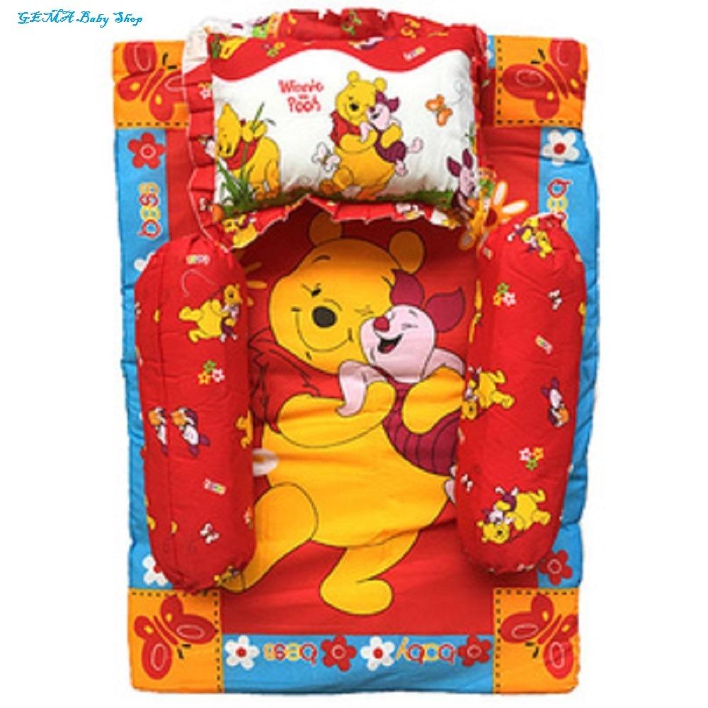 Gema Kasur Matras Lipat Bayi / Bantal Set / Kasur Bayi Bess - MERAH