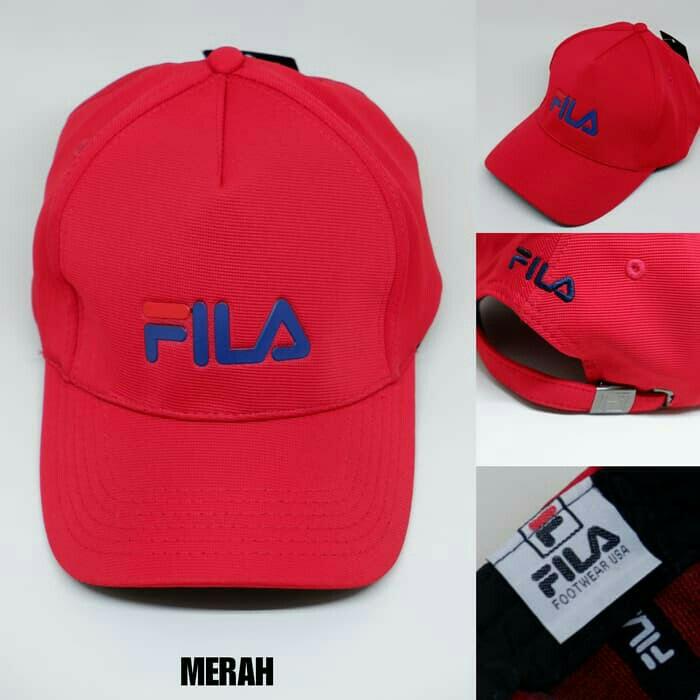 Topi Branded Baseball FILA Premium Cap Sporty Unisex Man Woman Topi Pria Wanita Import Premium Quality