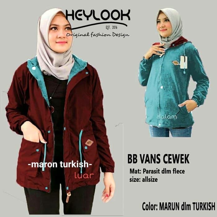 HOT PROMO!!! - JAKET PARKA WANITA BOMBER BOLAK BALIK