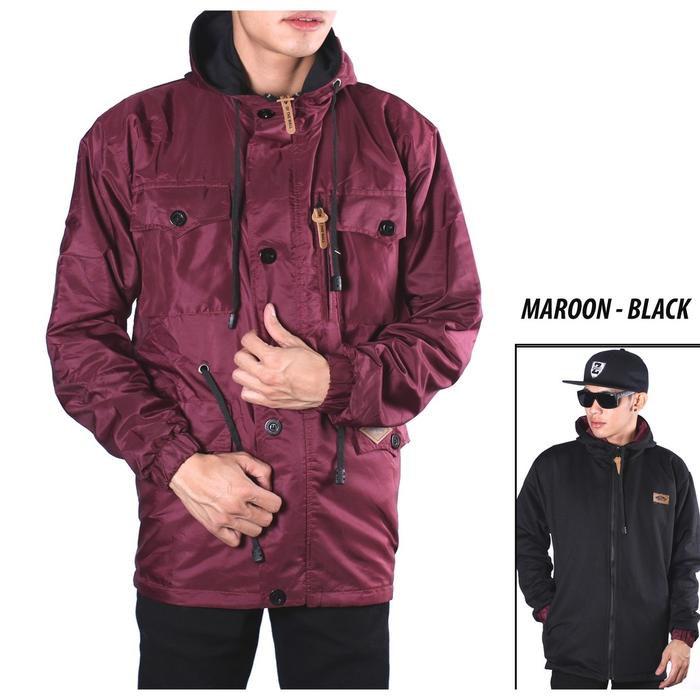 JAKET PRIA PARKA VANS BB JAKET BOLAK BALIK PARASUT