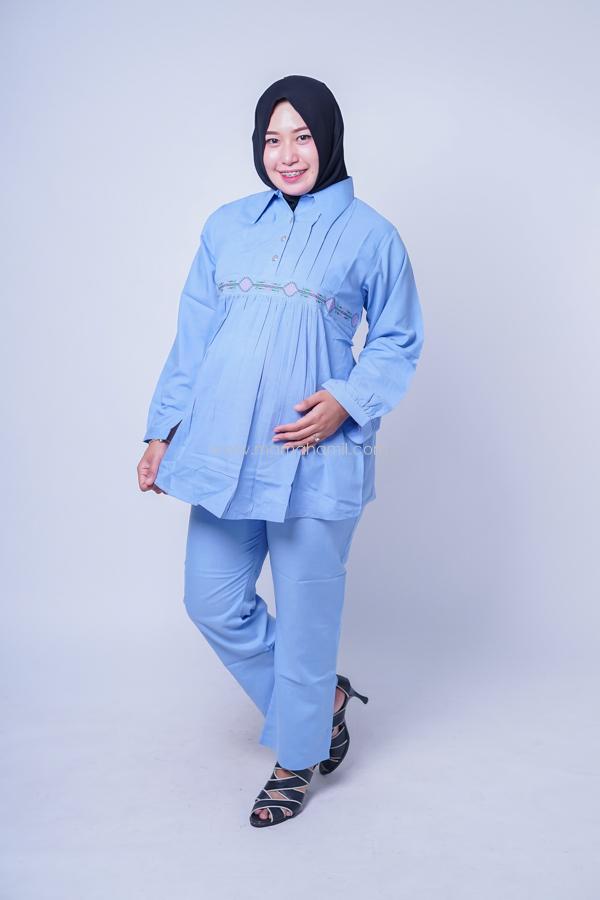 Mama Hamil Setelan Hamil Muslim Wajik / Baju Modern / Dress Korea / Baju Kekinian / Baju Hamil Kerja / Baju Hamil dan Menyusui / Hamil / Kehamilan / Ibu Hamil / Harga Mumer / Terbaru.