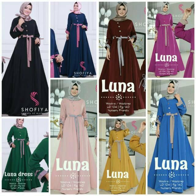 (TERBARU) Luna dress Ori by Shofiya (varian lain)