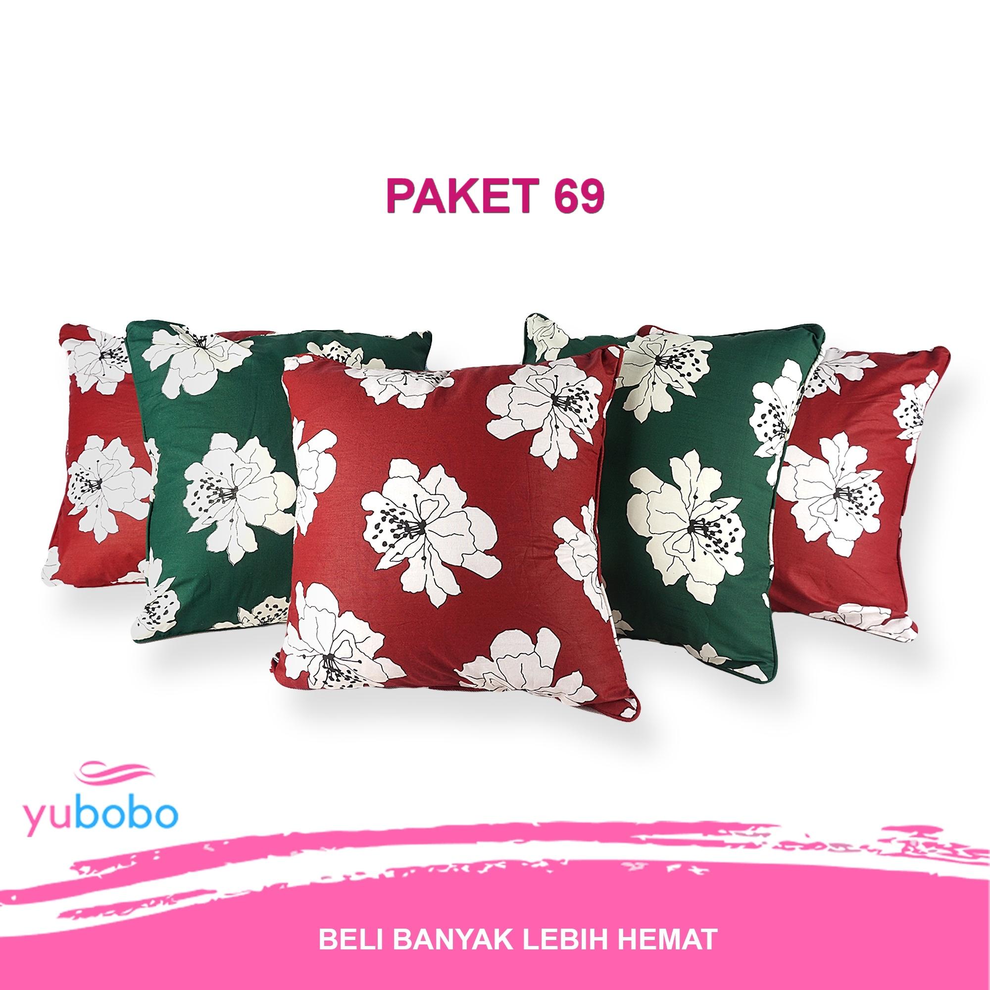 Paket Sarung (1 Set/5 Pcs) Sarung Bantal Sofa/ Kursi / Tamu / Sopa Promo (Hanya Sarung) - Yubobo