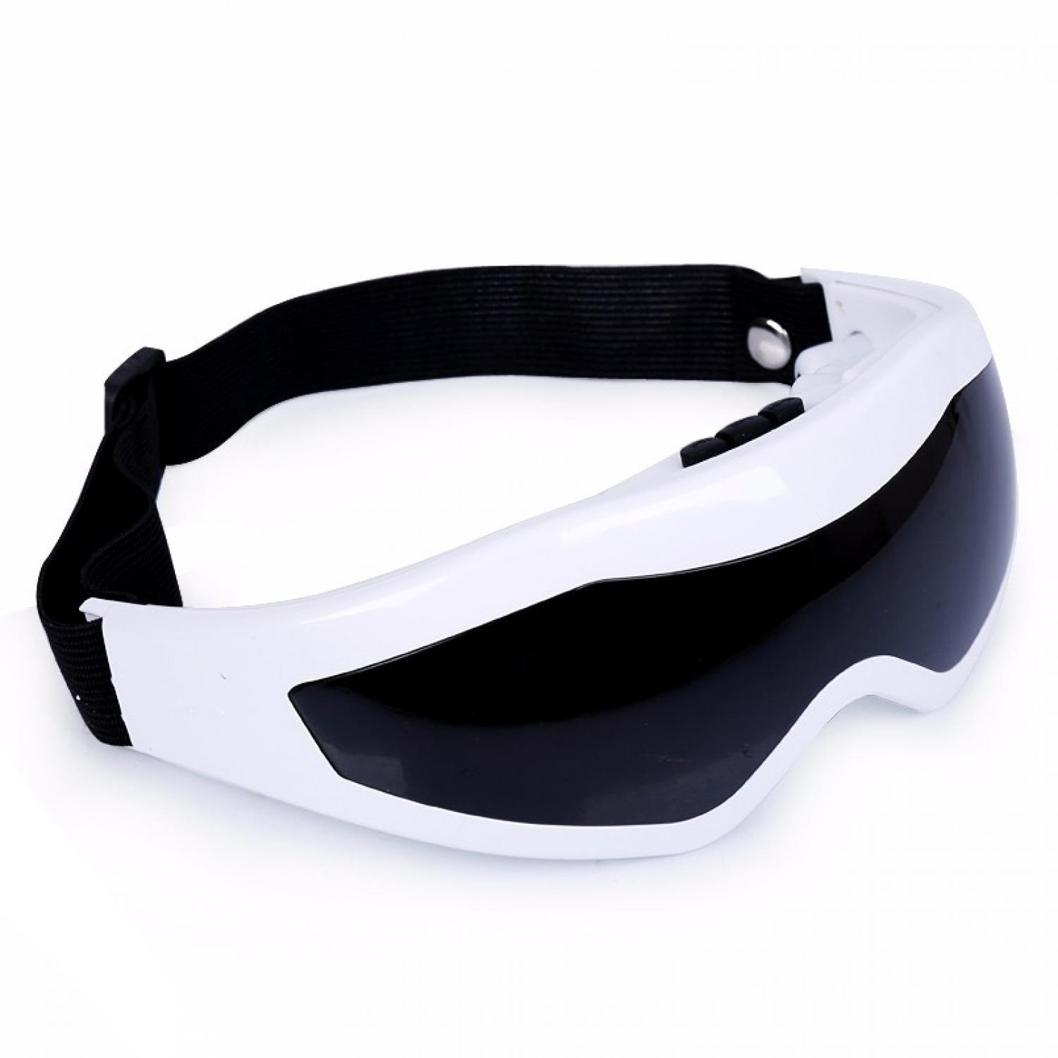 Alat Pijat Mata Elektrik MR818 Bentuk Kacamata Praktis Eye Massager Massage Glasses Shape Relax Rileks Rilex Nyaman Tenang Fresh Segar Healthy Eye Sehat Alat Terapi Cegah Rabun Jauh Myopia Mengurangi Kecapean Mata Lelah s8856 - White