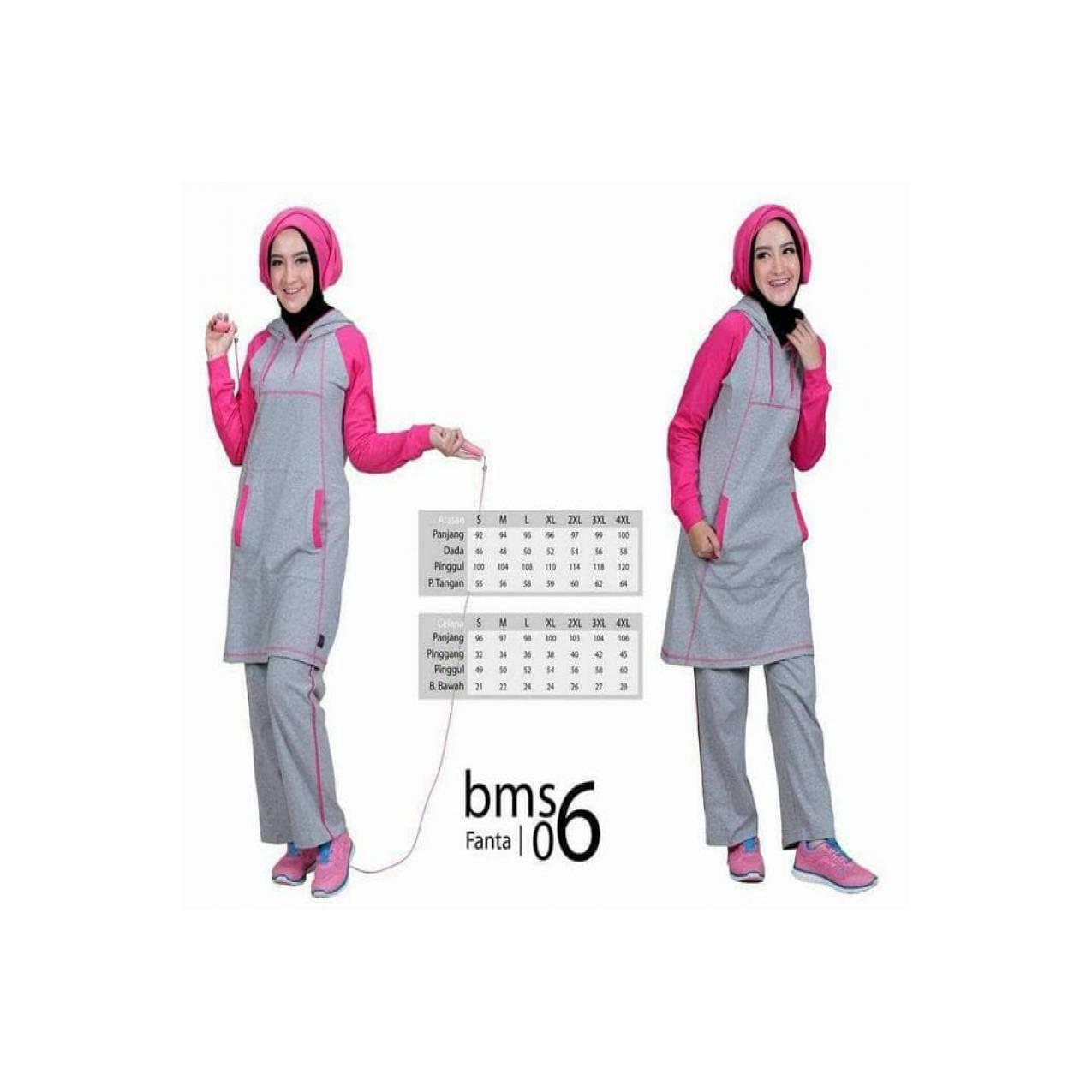 SALE BAJU OLAHRAGA KAOS MUSLIMAH BELIEVE BMS 06 FANTA TERLARIS