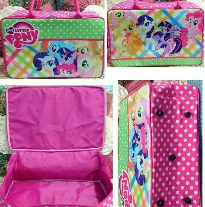 TRAVEL BAG KARAKTER(TAS KOPER JINJING?TAS RENANG) LITLE PONY DAN FROZEN