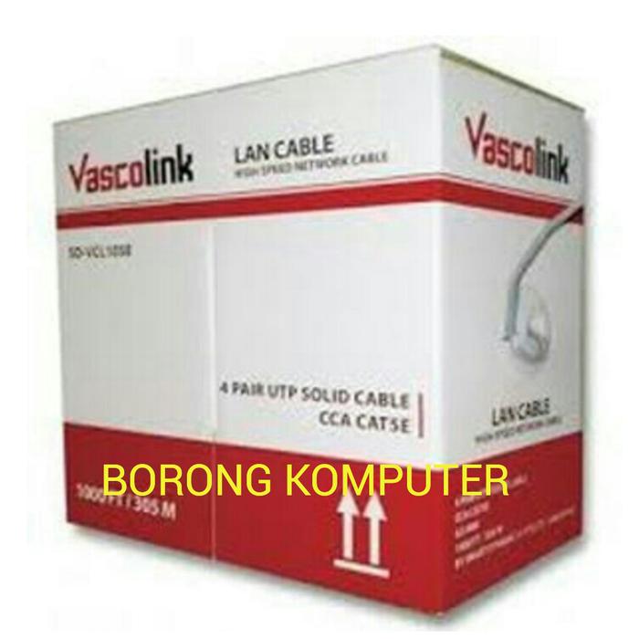SALE - KABEL LAN CAT 5 VASCOLINK (1 ROLL) / KABEL UTP CAT 5 VASCOLINK