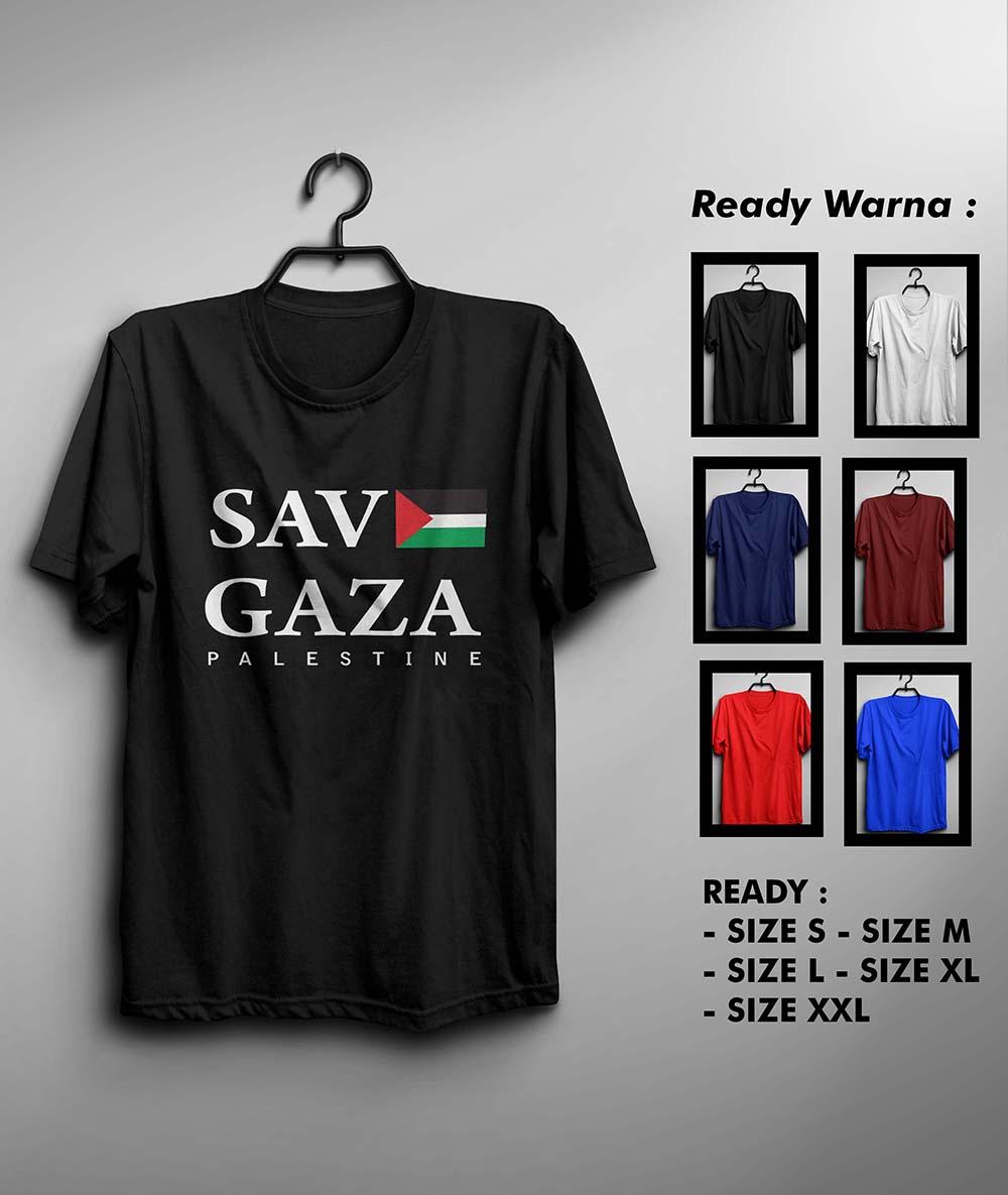 Kaos Dakwah Islam Save Gaza Murah Keren