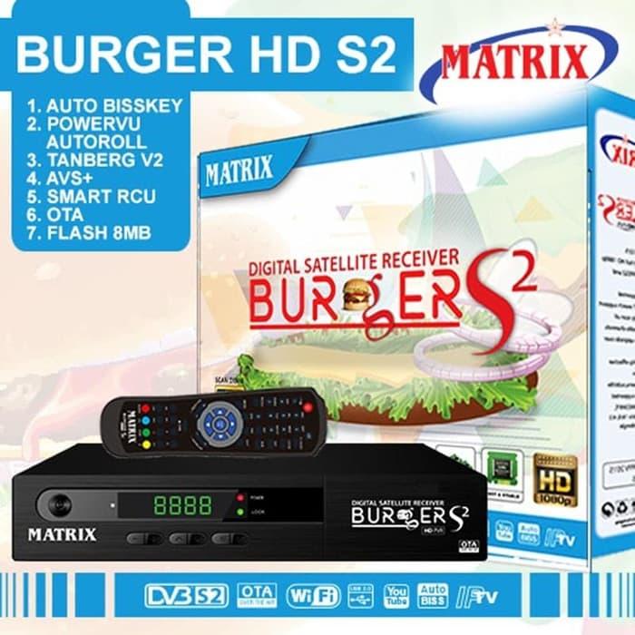 Receiver Parabola Matrix Burger S2 K5S Tandberg 8MB Full Upgrade
