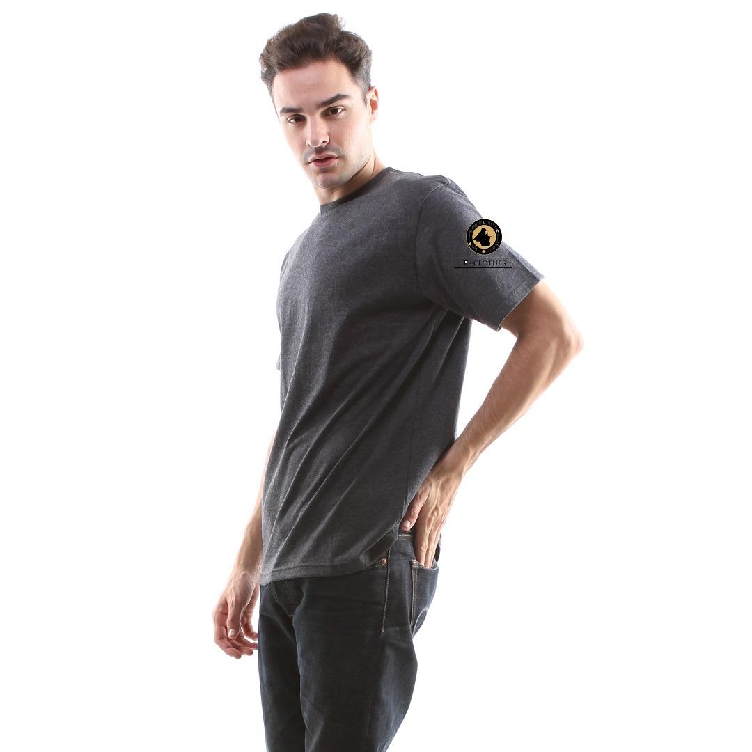 KAOS POLOS COTTON COMBED PREMIUM BANDUNG PRIA WANITA DEWASA BLACK MISTY
