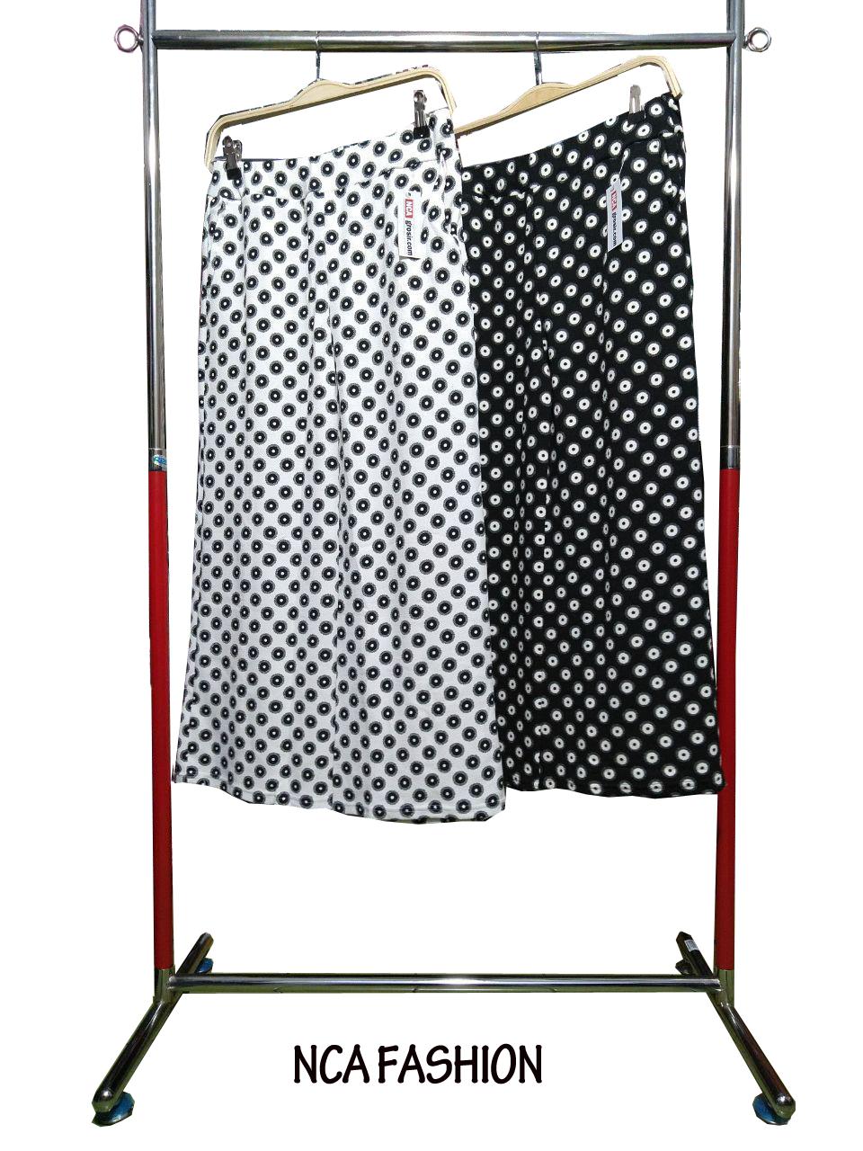 Celana Kulot Polkadot Mata Hitam Putih Elegant Terbaru Unik Bagus Keren Grosir Nca Fashion Purwokerto