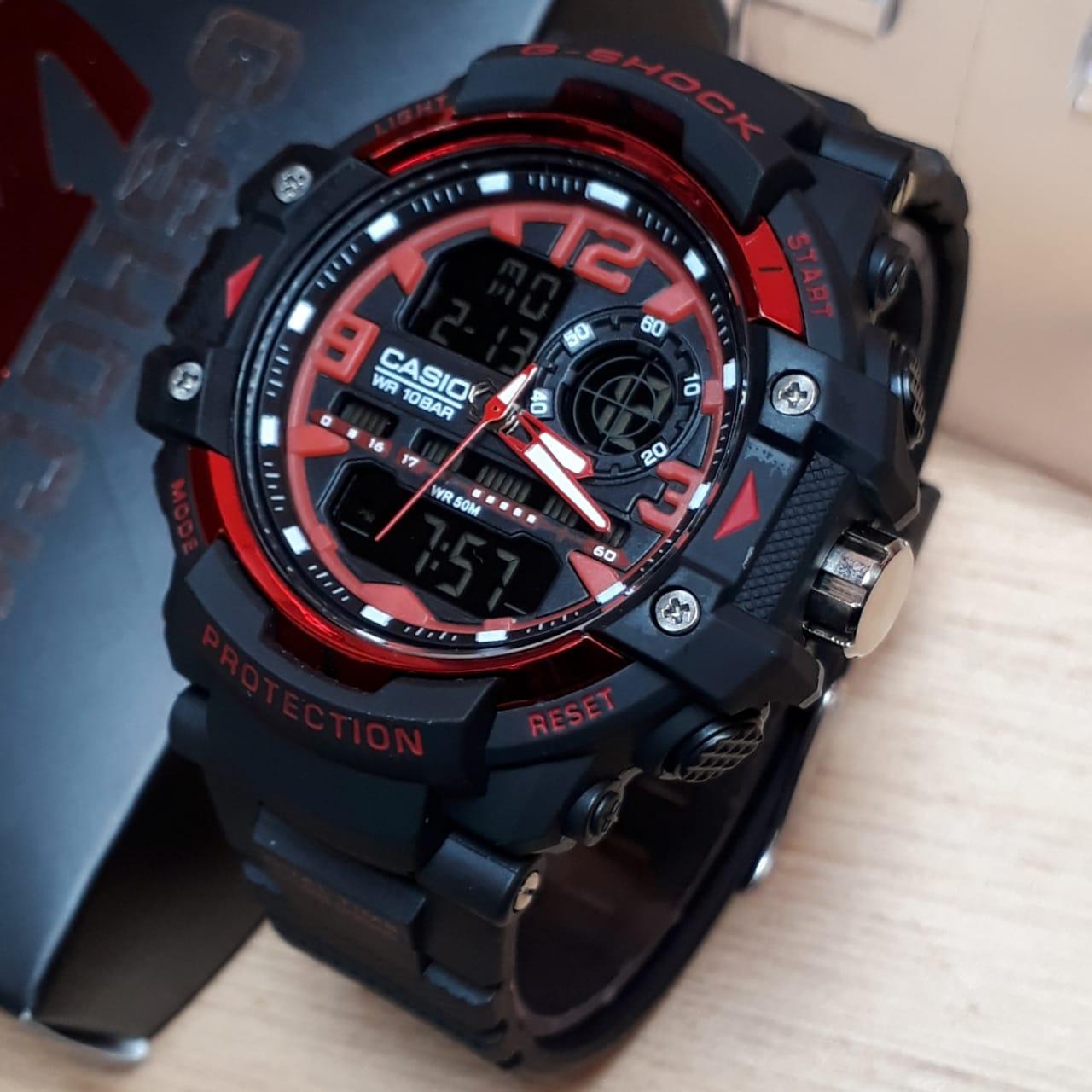Jam Tangan Casio Sport Fashion Pria dual time / Tahan Air- Limited Edition