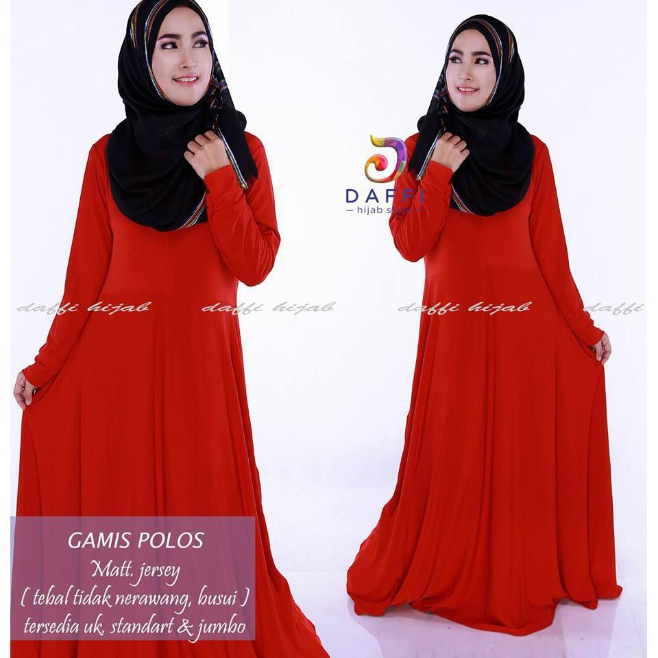 GROSIR MURAH GAMIS JERSEY POLOS ANEKA WARNA ( NON BERGO ) (G.POLOS-KUNYIT)