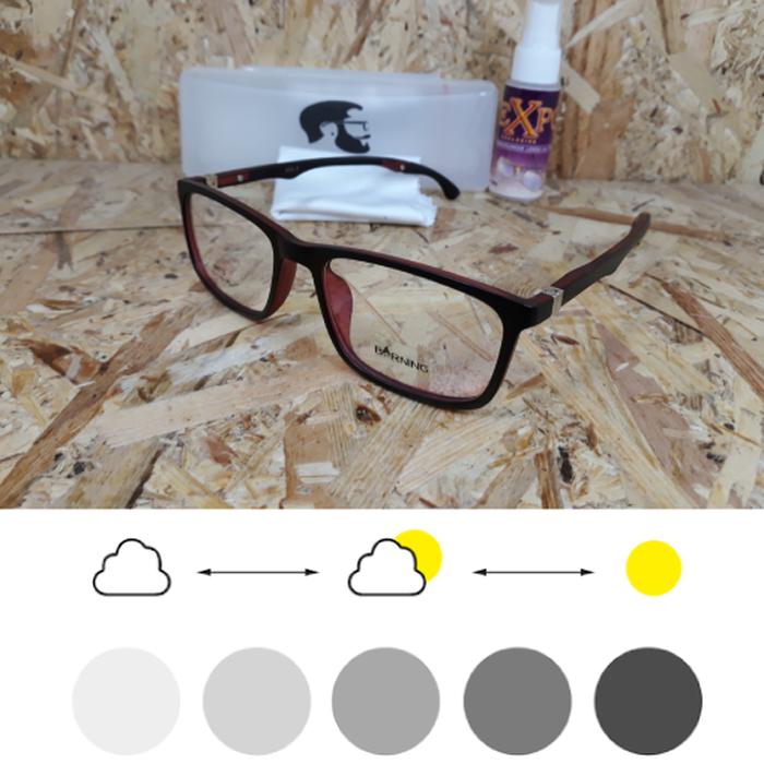 diskon 15%!! Kacamata Paket Hemat Gratis Lensa Photocromic Transition - ready stock