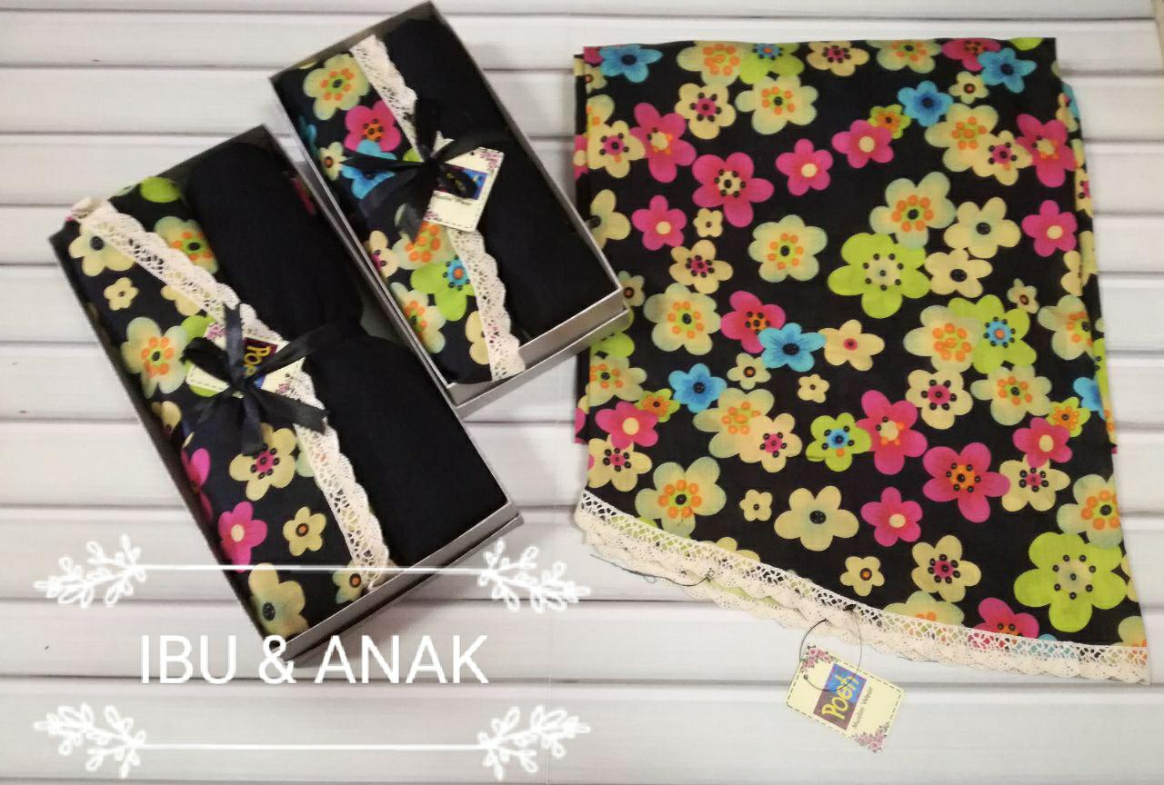 Mukena Couple Poeti - Hitam