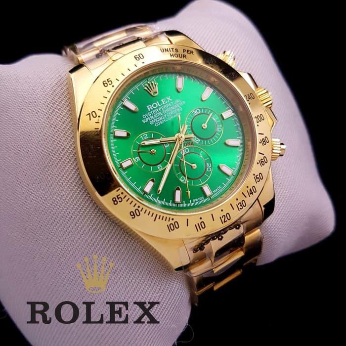Produk Terlaris Bulan ini ...!!! Jam Tangan Pria Rolex Daytona Winner Type 16233 Automatic - Tali Rantai - Silver Gold Green / Jam Tangan Import / Jam Tangan Original / Jam Tangan Elegan / Jam Tangan Mewah