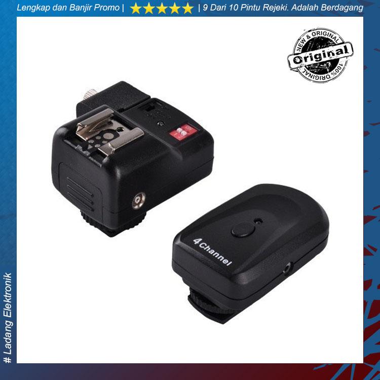 PT-04NE / PT04NE / PT 04NE Wireless Flash Trigger Fullset for Canon/Nikon - Hitam
