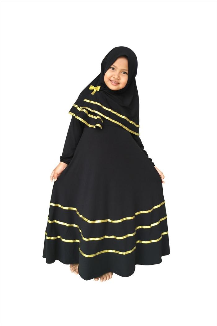 Baju Muslim Gamis Lebaran Anak Perempuan