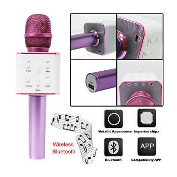 Q7 Magic Karaoke Microphone Phone Bluetooth MIC Speaker Record Music For Iphone Android