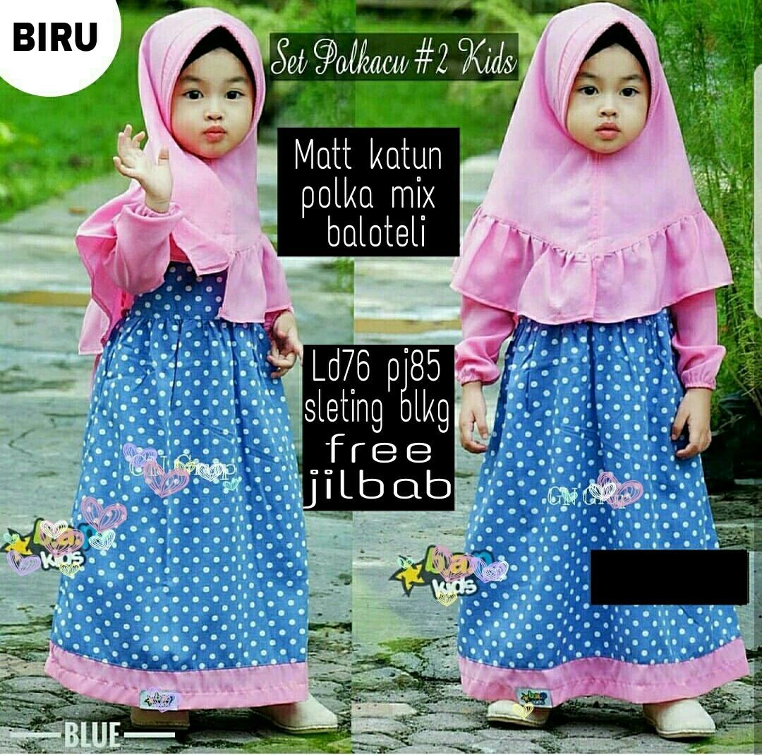 HSNFashion Gamis Anak Perempuan Pilcu // Gamis Anak Perempuan // Dress Muslim Anak