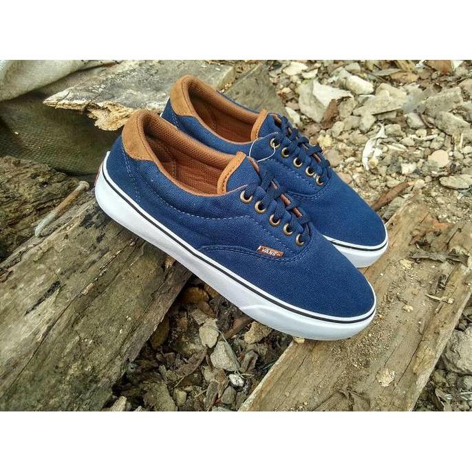 Sepatu Vans California Blue Navy Grade Ori - T5ap2i