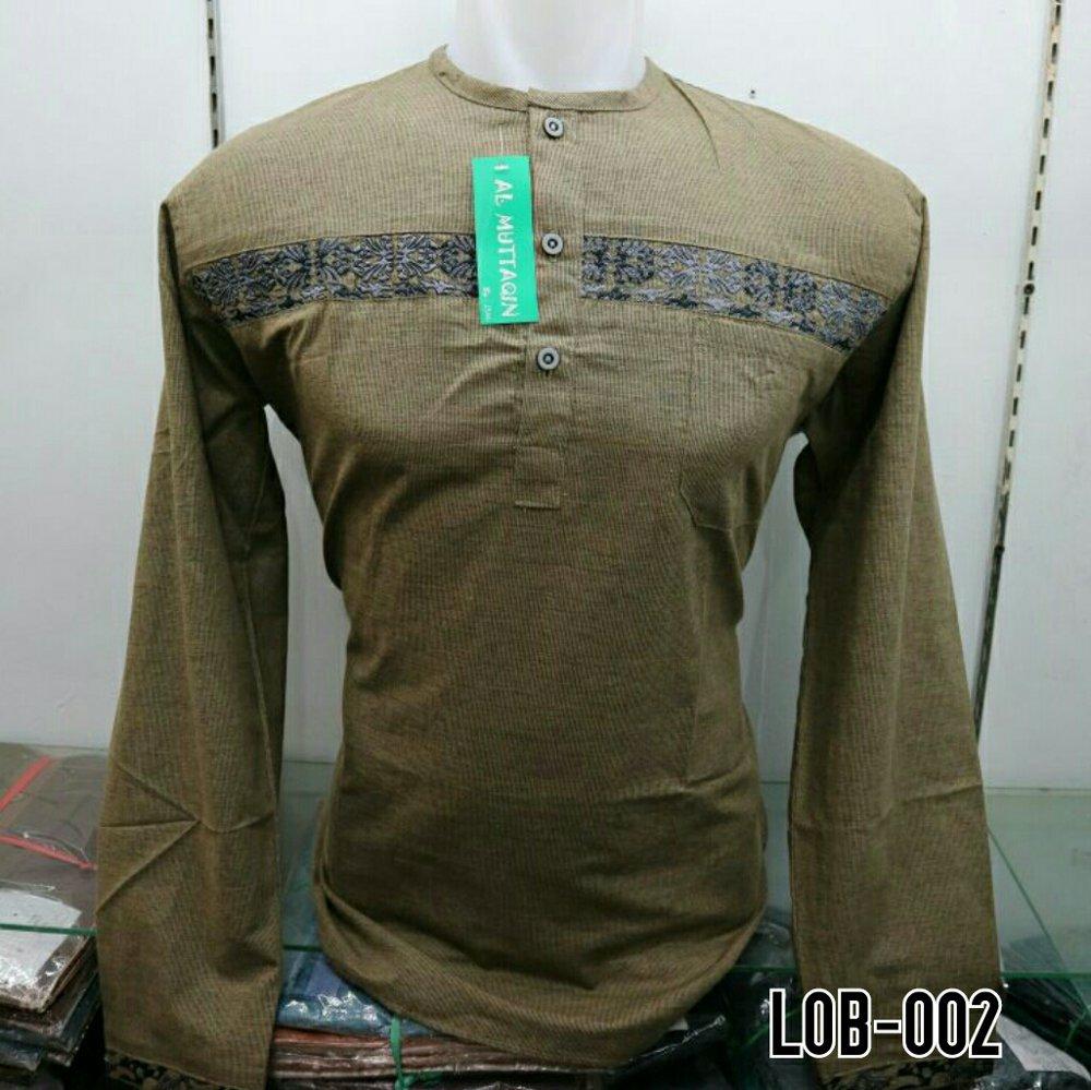 Baju Murah Berkualitas Lengan Panjang Kemeja Koko Gamis Pria Muslim Baju Koko Al Muttaqin Tanah Abang Jakarta LOB 002 di lapak Al Muttaqin Collection produsenbajukoko