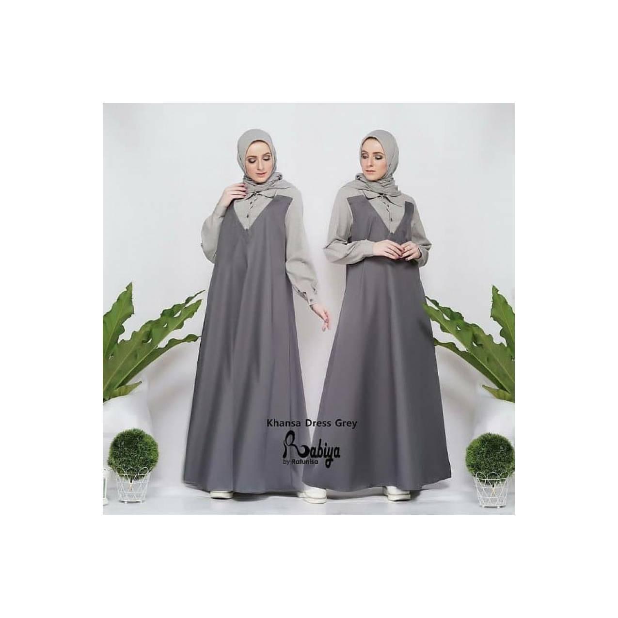 EKLUSIF Gamis Jumbo Khansa L sampai XXXXL .Yang Bikin badan terlihat