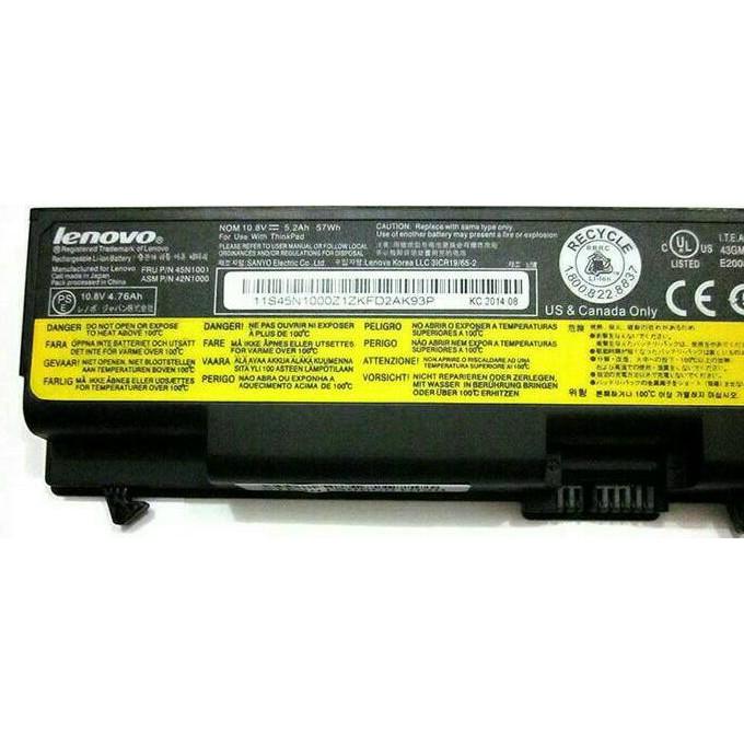 BATERAI ORIGINAL LENOVO THINKPAD T430 T530 W530 L530 L430 T520 W520 - ELEKTROZONE