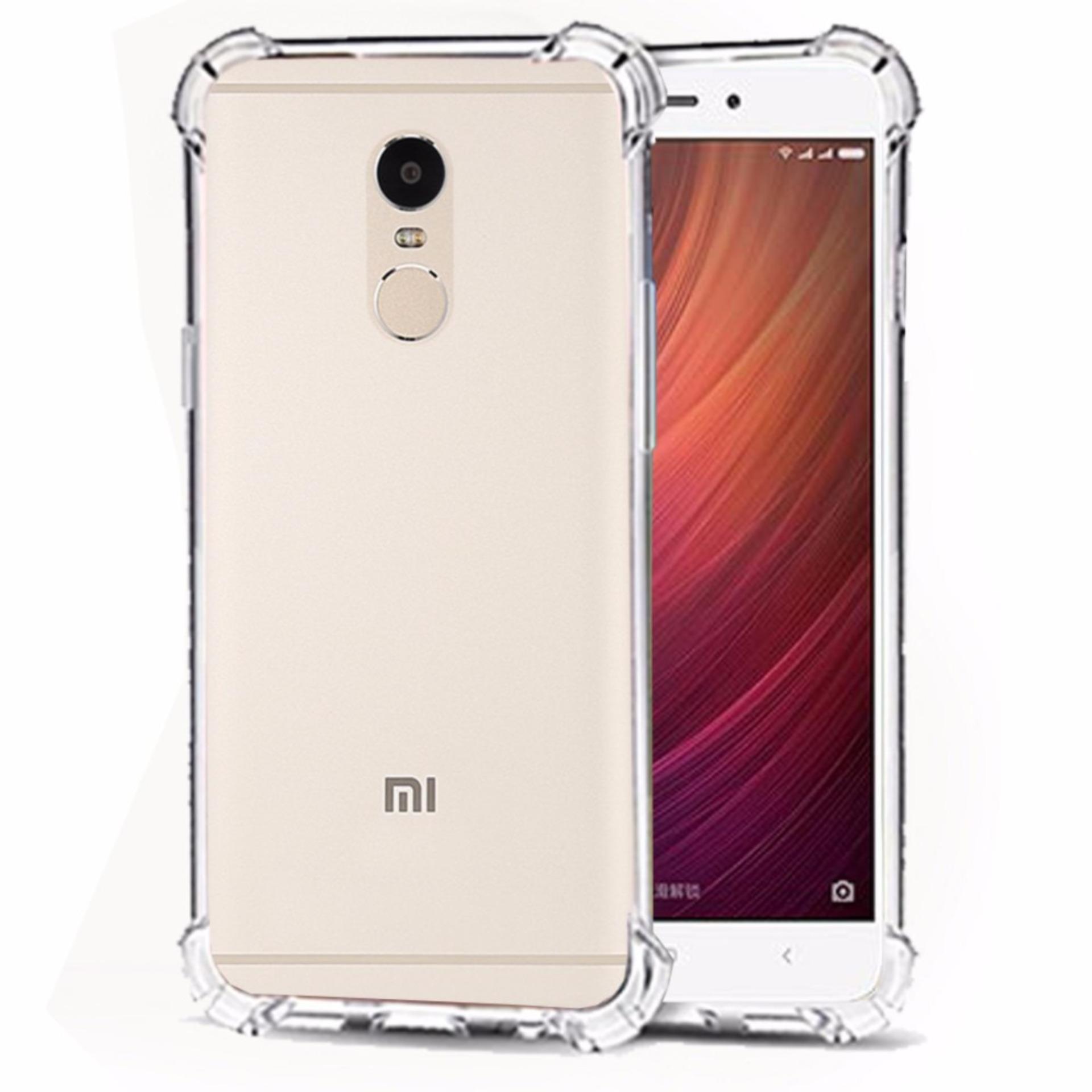 Soft Case Anti Crack / Anti Shock Case Xiaomi Redmi Note 4 /4X Snapdragon 4G / Case Hp - Clear