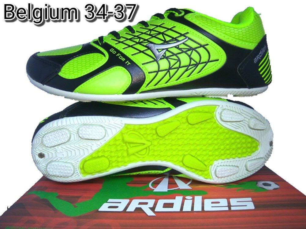 Sepatu Futsal Ardiles Belgium FL Green D.Grey- Sepatu Futsal Anak-Sepatu Murah