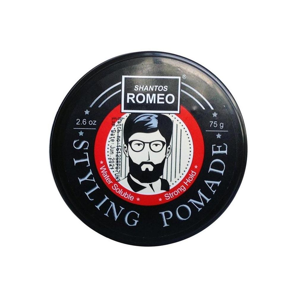 Pomade Shantos Romeo Styling - Waterbased / Water Based - Free Sisir Saku - Hair Wax - Minyak Rambut