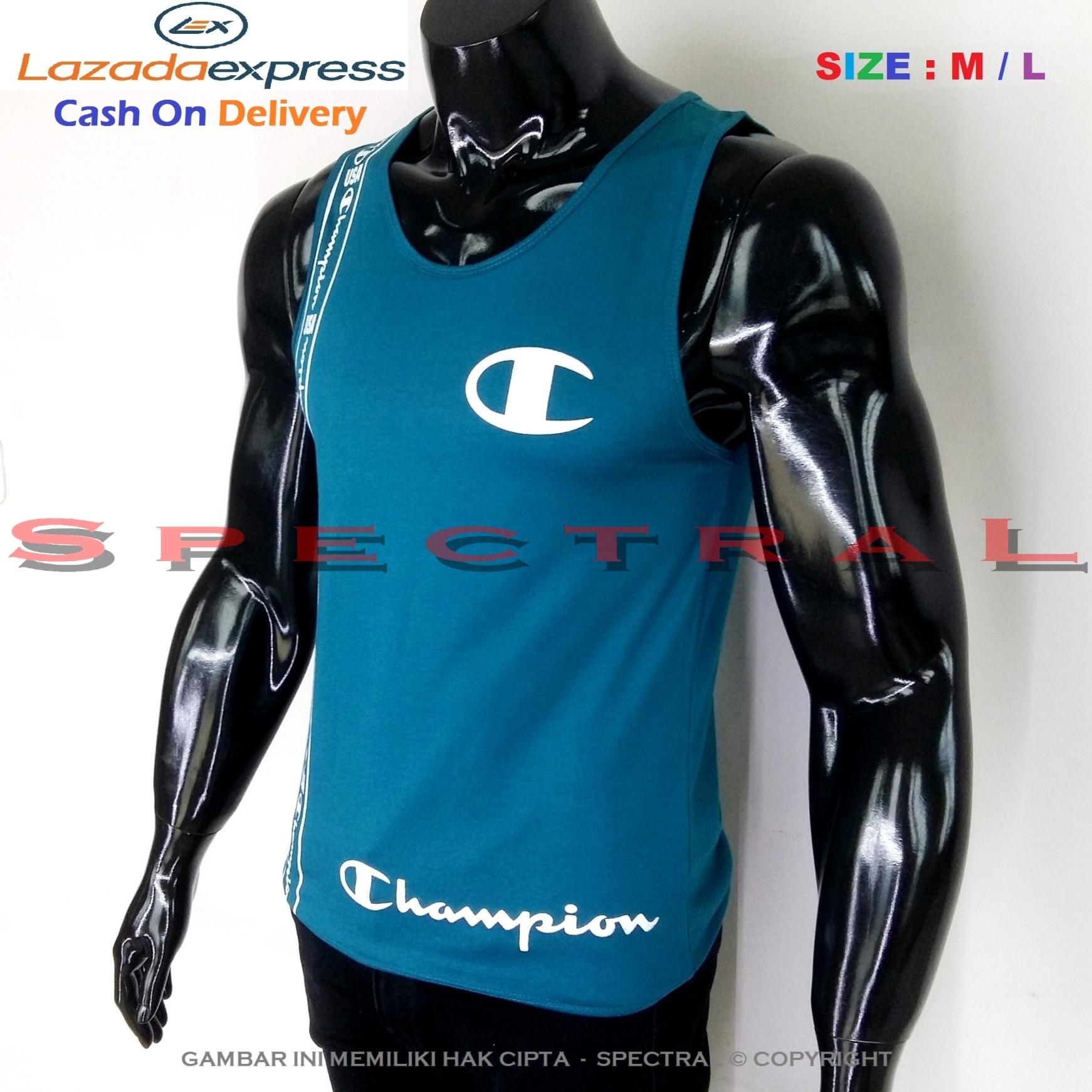 Spectral – Singlet Champion M / L Soft Cotton Combed 30s Hijau Tosca