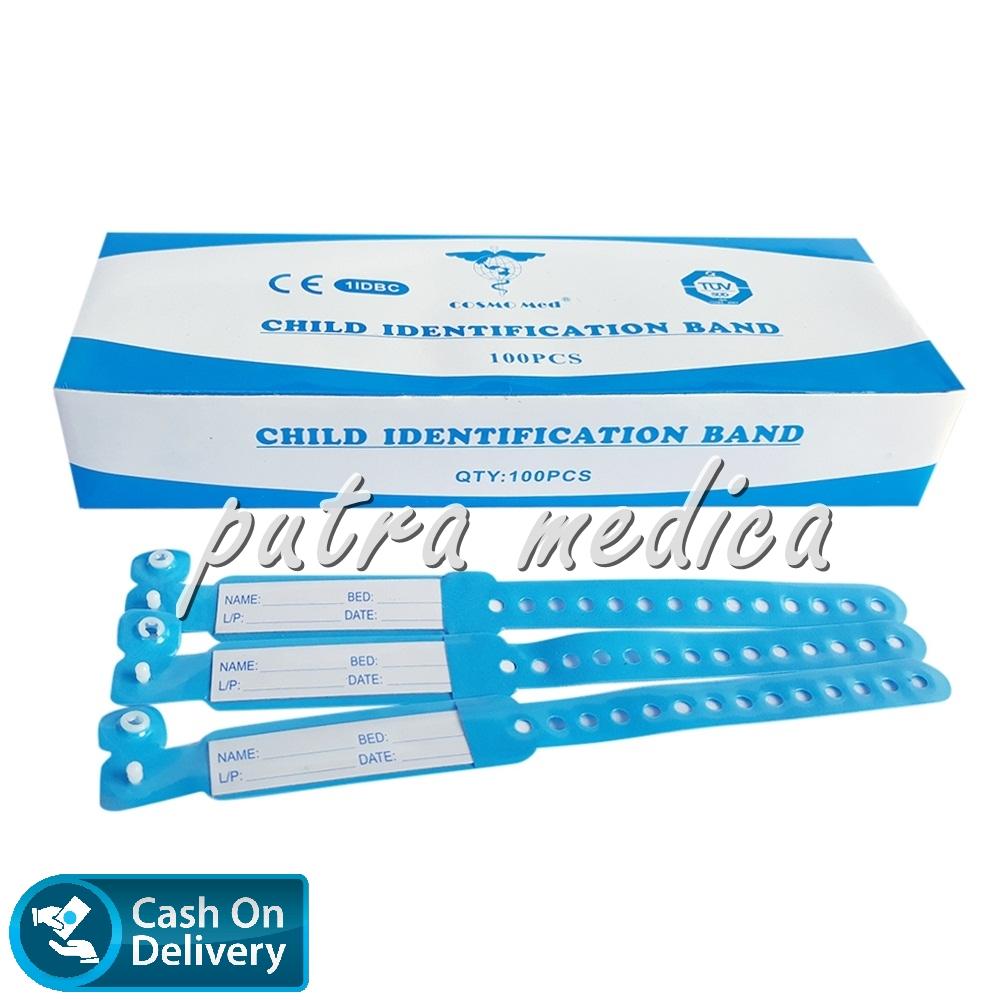 Putra Medica Cosmomed ID Band / Gelang Identitas Pasien - Anak Biru