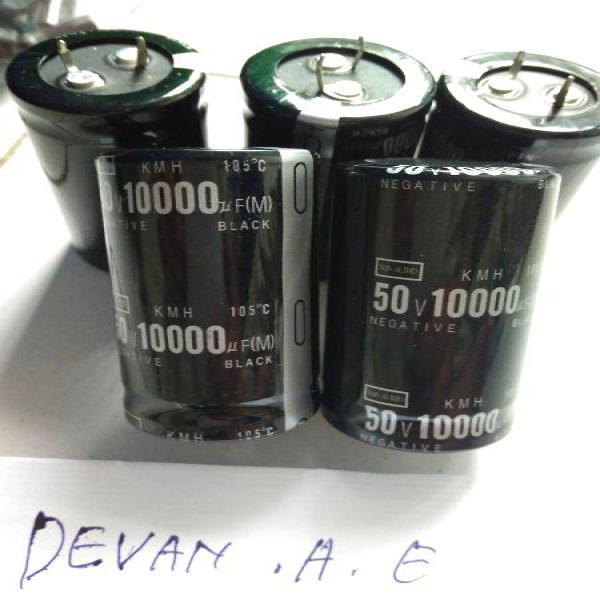 kapasitor elco 50v 10000uf nippon original
