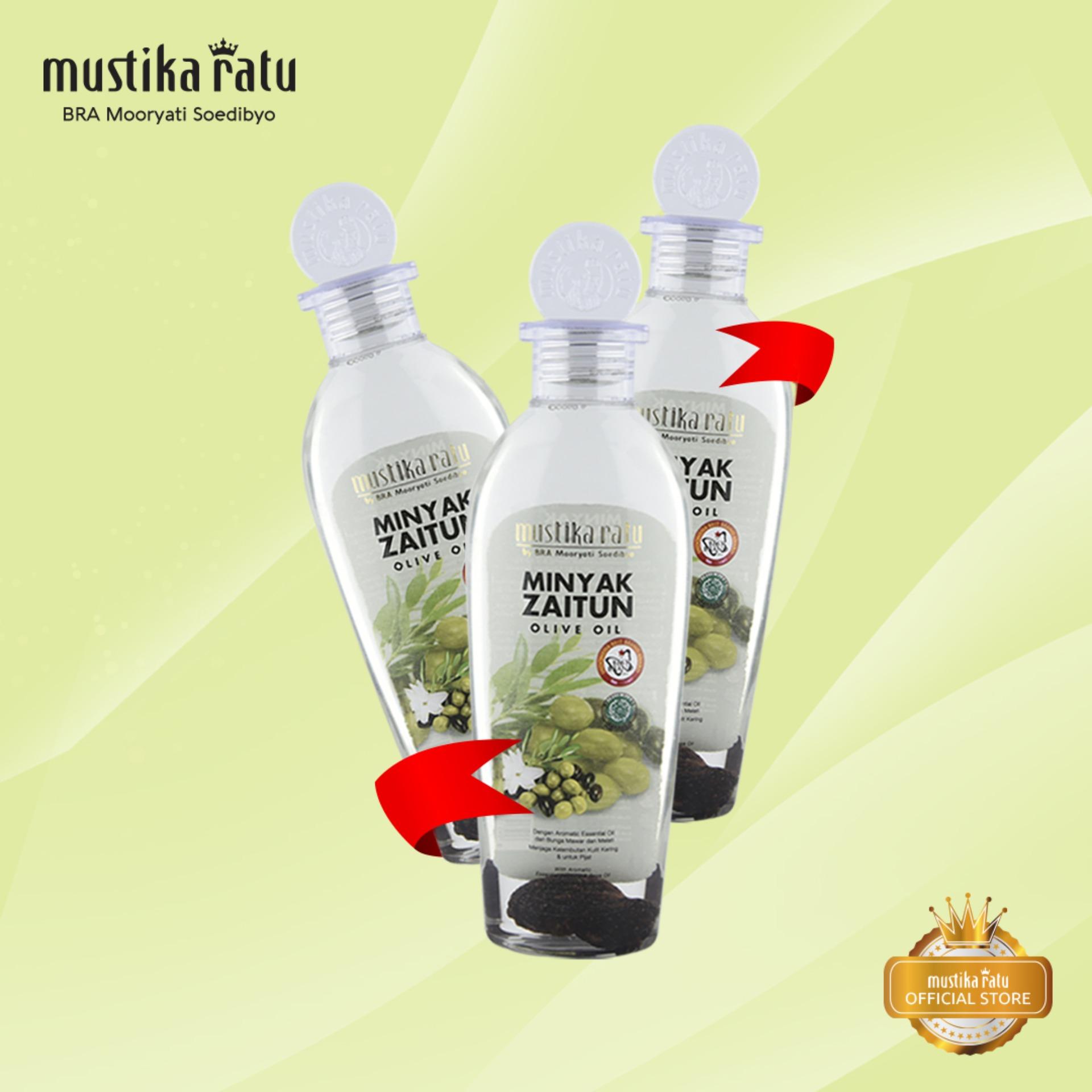 Mustika Ratu TripleBundle Perawatan Kulit Minyak Zaitun 175ml Melembabkan Aromatic Essential Jasmine