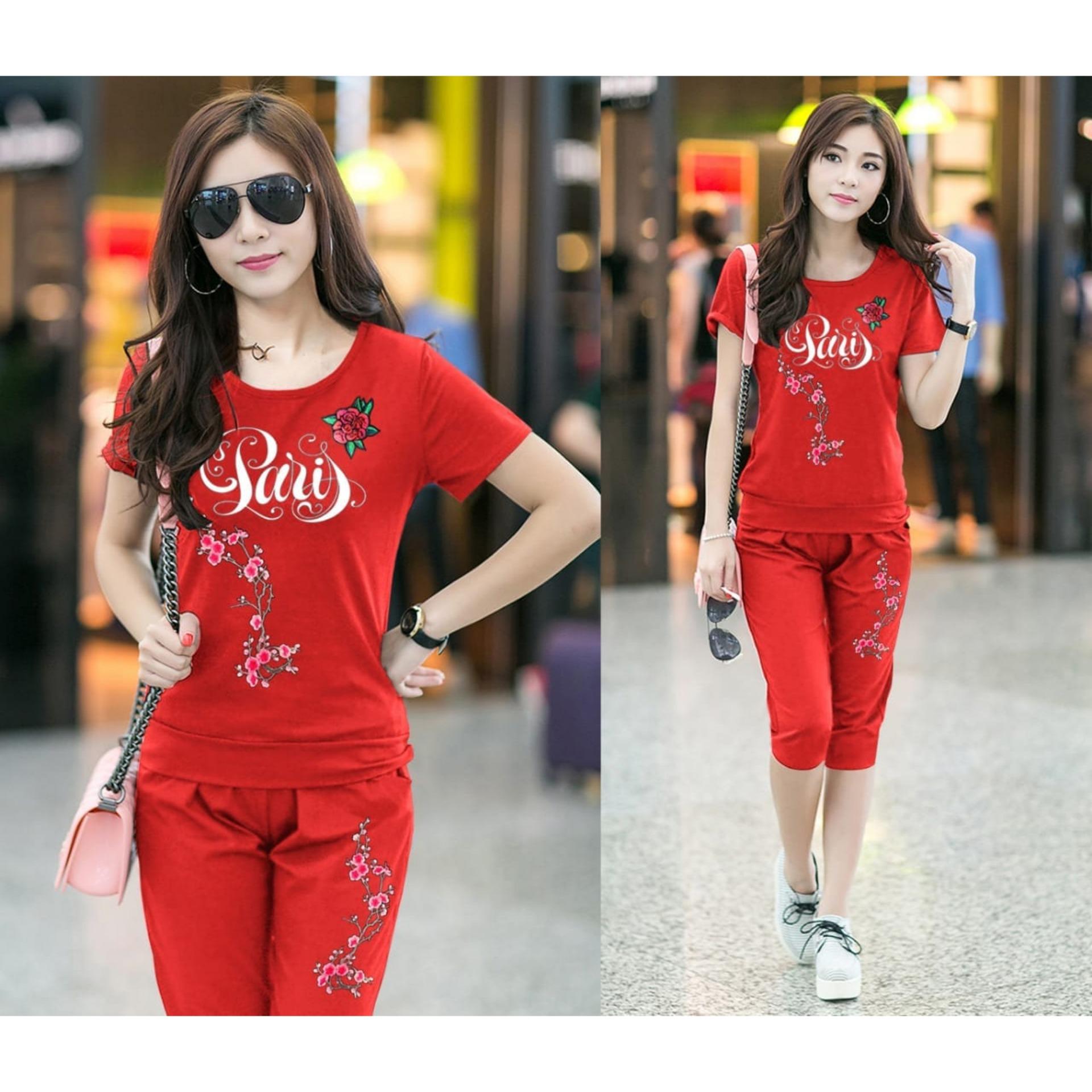 VRICHEL - SETELAN / SET WANITA / ATASAN DAN CELANA / STELAN WANITA ROSE PARIS VRICHEL - SETELAN / SET WANITA / ATASAN DAN CELANA / STELAN WANITA ROSE PARIS