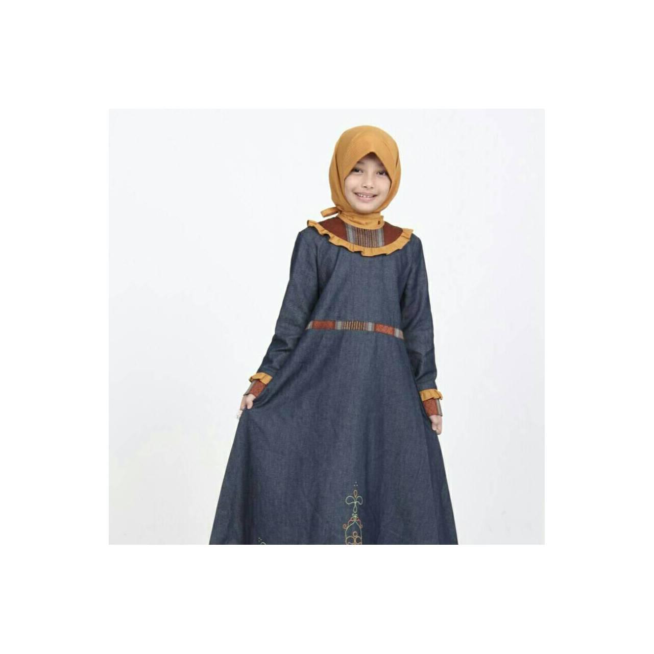 Gamis anak Azka Mumtazah Navy
