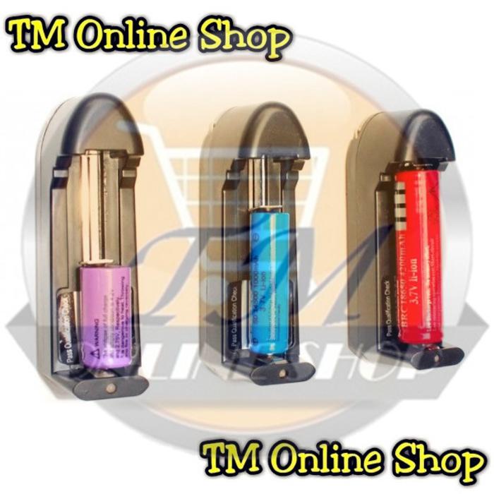 Charger Desktop Batre / Batere / Battery / Baterai Recharge / Rechargable Lithium Senter Police Swat / Mini Led Zoom Power Style