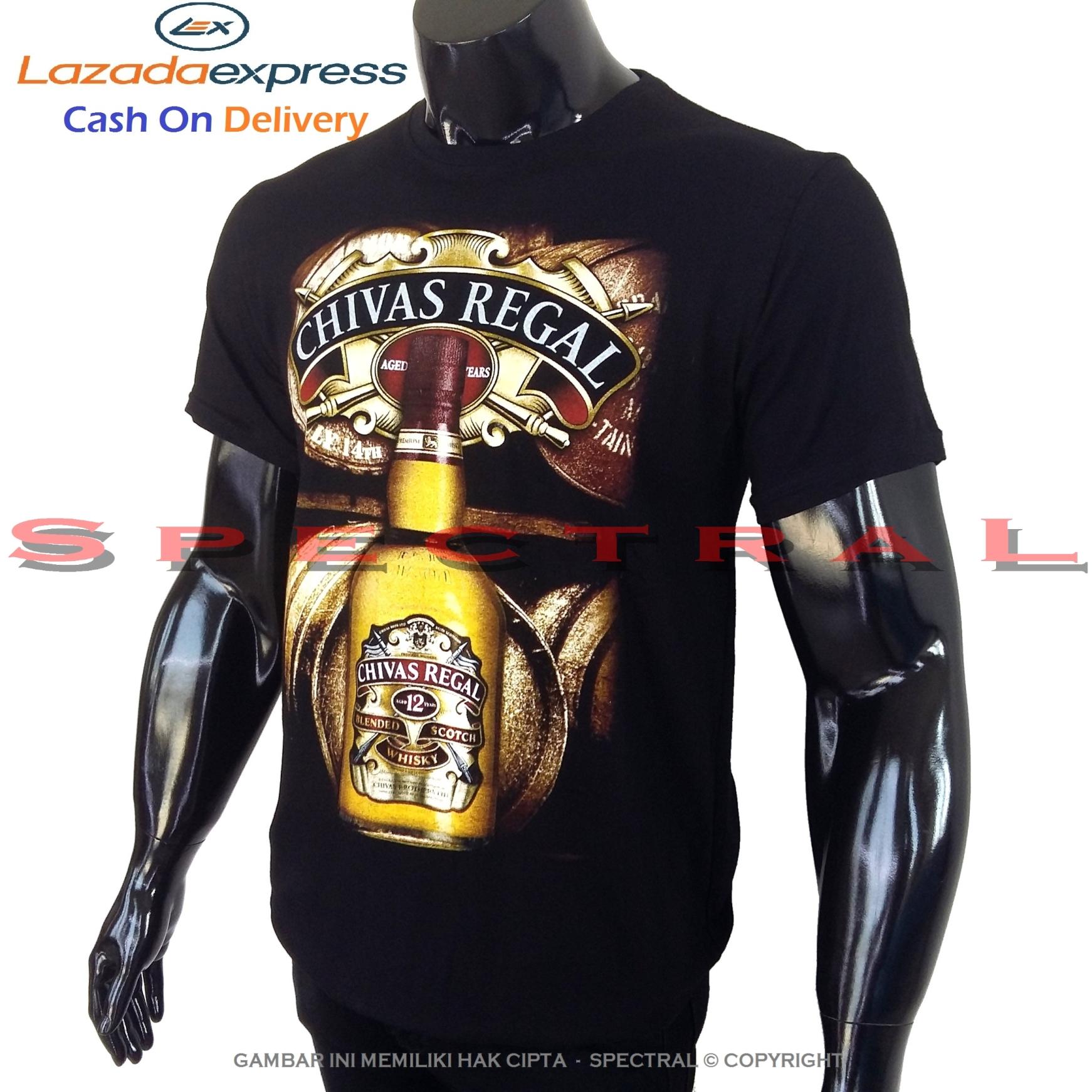 Spectral – CHIVAS REGAL 100% Cotton Combed 30s Kaos Distro Fashion T-Shirt Atasan Terbaru Baju Pakaian Polos Pria Wanita Cewe Cowo Lengan Murah Bagus Keren Jaman Kekinian Jakarta Bandung Gambar Miras Botol Minuman Keras Jack Daniel Jahat Penyakit