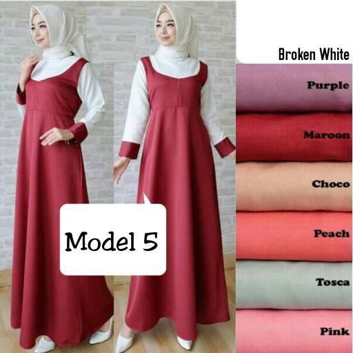 Promo Hari Ini Gamis Cantik MODEL 5 Untuk Lebaran