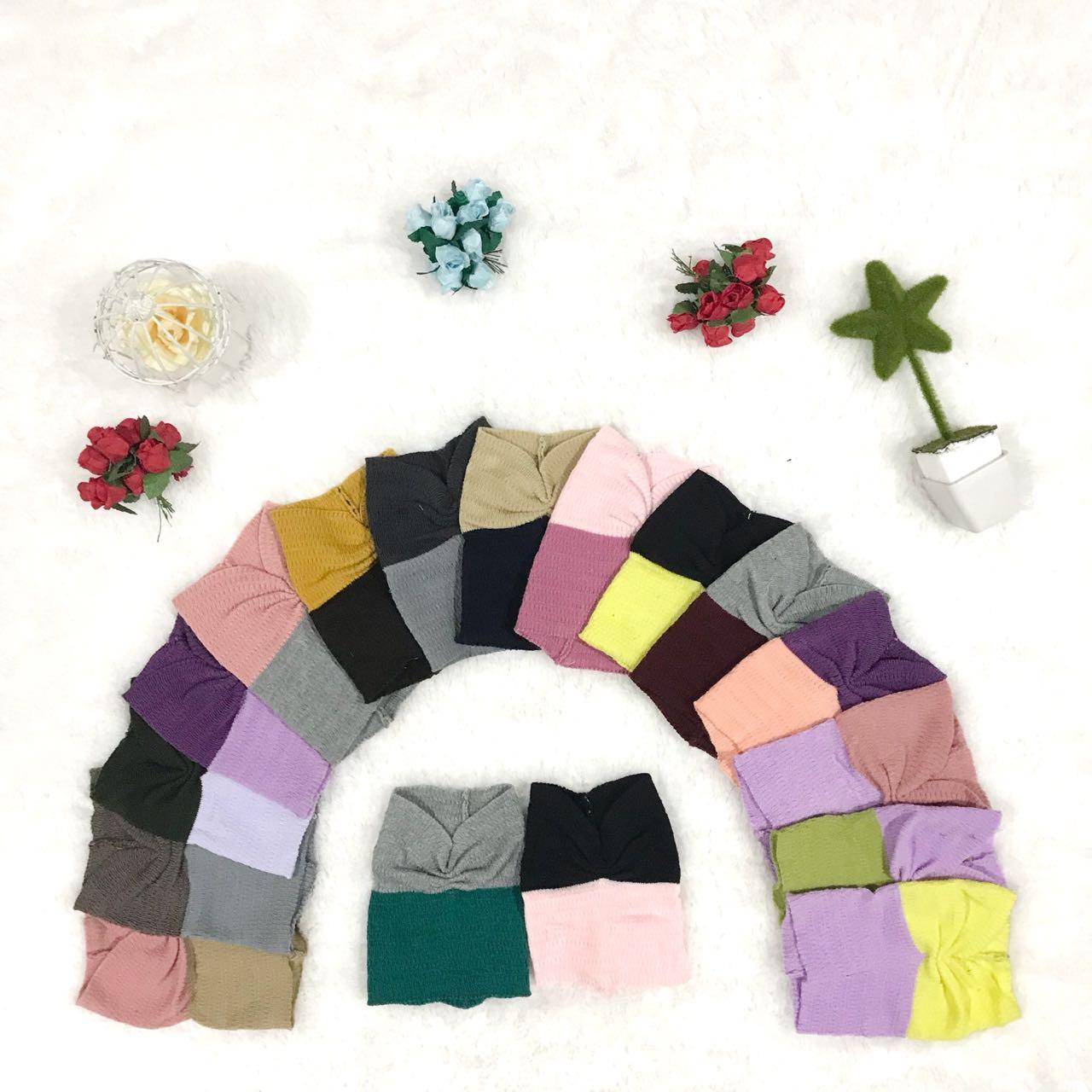 GROSIR TERMURAH BANDANA RAJUT KERUT COMBY