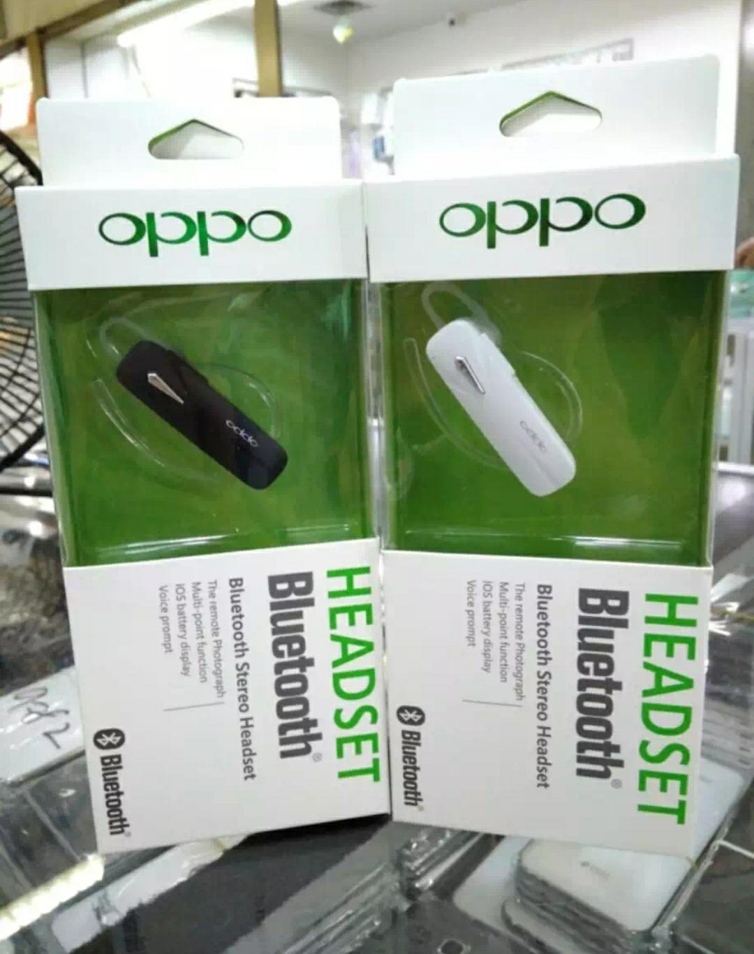 HENSET HENSED_EARPHONE BLUETOOTH OPPO WHITE_ BLACK