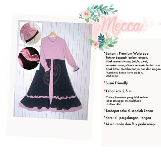 (TERBARU) Gamis Mecca (gamis l, xl)
